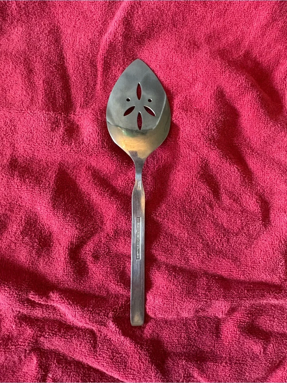 Ginkgo Danesland Rose Stainless Steel Serving Spoon, Fork and Pie Server Vintage
